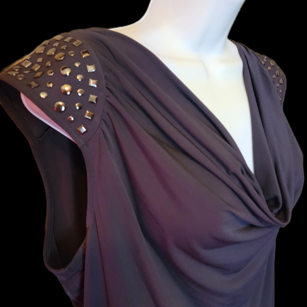 Michael Kors Studded Purple Blouse